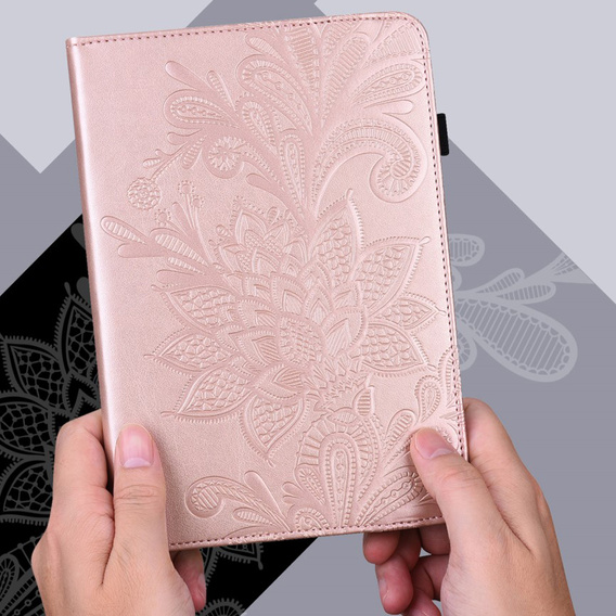 Puzdro s chlopňou pre Samsung Galaxy Tab S7, flower, modré