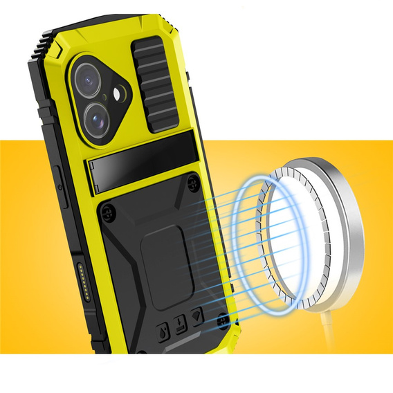 Puzdro R-JUST s podstavcom a integrovaným sklom pre iPhone 17