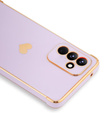 Puzdro pre Samsung Galaxy S24, Electro heart, fialové + Full Glue Ceramic Glass