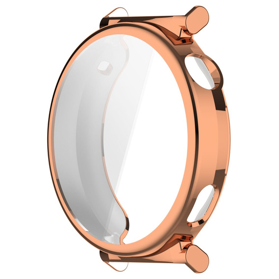 Puzdro 2v1 s ochranou displeja pre Huawei Watch GT 5 Pro 42mm, ružové rose gold 