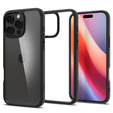 Puzdro Spigen pre iPhone 16 Pro Max, Ultra Hybrid, transparentné / čierne + tvrdené sklo 9H