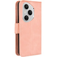 Klapkové puzdro pre Honor 400 Pro 5G, Card Slot, ružové