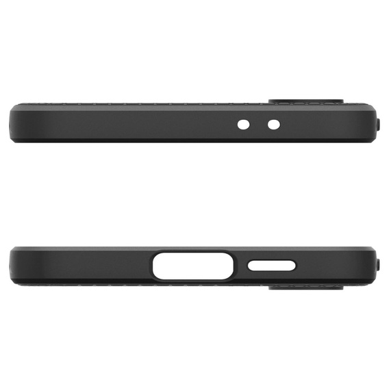 Puzdro Spigen pre Samsung Galaxy S24 FE, Liquid Air, čierne + tvrdené sklo 9H