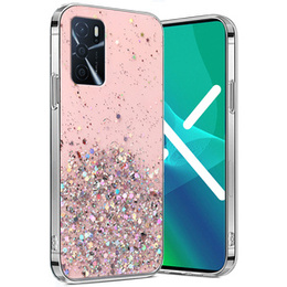 Obal na mobil pre Oppo A16 / A16s / A54s, Glittery, ružové