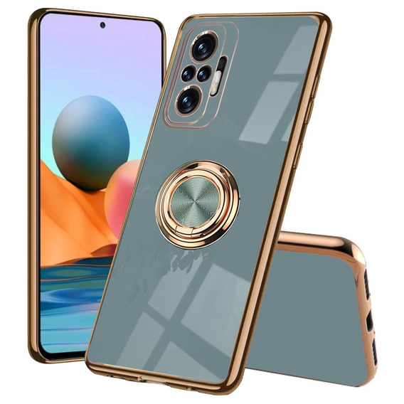 Obal na mobil pre Xiaomi Redmi Note 10 Pro, Electro Ring, sivé