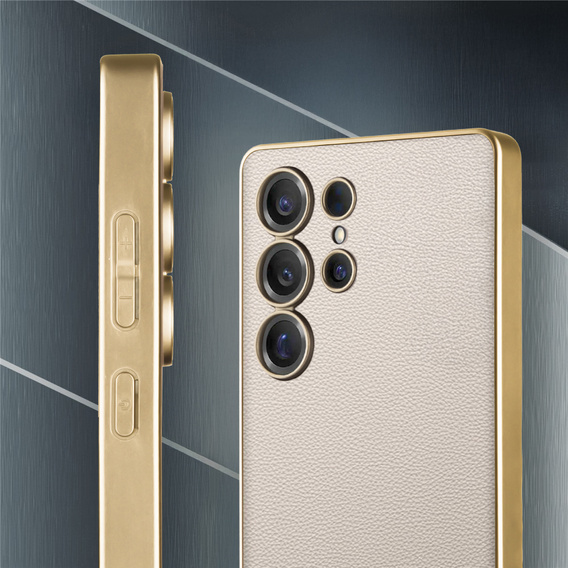 Puzdro pre Samsung Galaxy S25 Ultra, GKK Leather, titánovo šedá