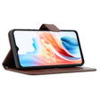 Klapkové puzdro pre Oppo A38 4G / Oppo A18 4G, Crazy Horse Wallet, hnedé