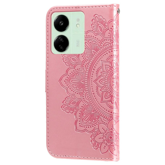 Klapkové puzdro pre Xiaomi Redmi 13C / Poco C65, Mandala Flower, ružové