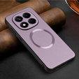 Obal na mobil pre Xiaomi Redmi Note 14 Pro 5G, Leather Hybrid MagSafe, fialové