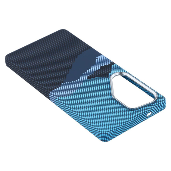 Puzdro pre Samsung S25 Ultra, Carbon Fiber MagSafe, modrá / námornícka modrá