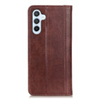 Flipové puzdro pre Samsung Galaxy S25 FE, Split Leather, hnedé