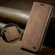 CASEME puzdro pre Samsung Galaxy S20 FE, Leather Wallet Case, hnedé
