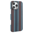 Puzdro pre IPhone 16 Pro, Aramid Fiber Slim Case, pre MagSafe, modrá / červená