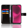 Klapkové puzdro pre T Phone 3 5G, Crazy Horse Wallet, čierne