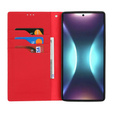 Klapkové puzdro pre Samsung Galaxy S25 Ultra, Litchi Skin Grain, červené
