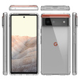 Obal na mobil pre Google Pixel 6, Fusion Hybrid, priehľadné