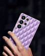 Puzdro pre Samsung Galaxy S25 Ultra, Leather Rhombus, fialové