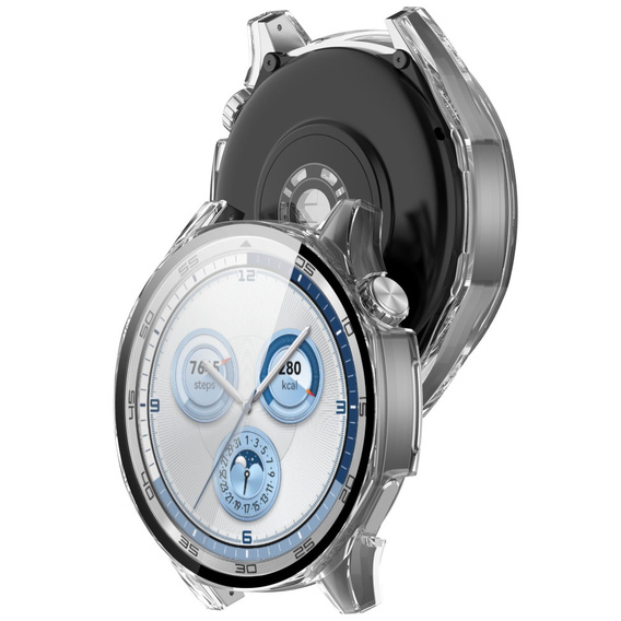 Puzdro 2v1 + tvrdené sklo pre Huawei Watch GT 5 46mm, priehľadné