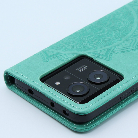 Klapkové puzdro pre Xiaomi 13T / 13T Pro, Mandala, zelený