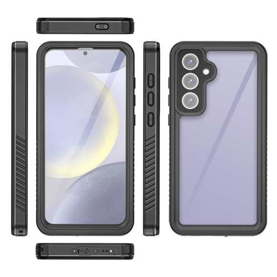 Vodotesné puzdro IP68 pre Samsung Galaxy S24 FE, čierne