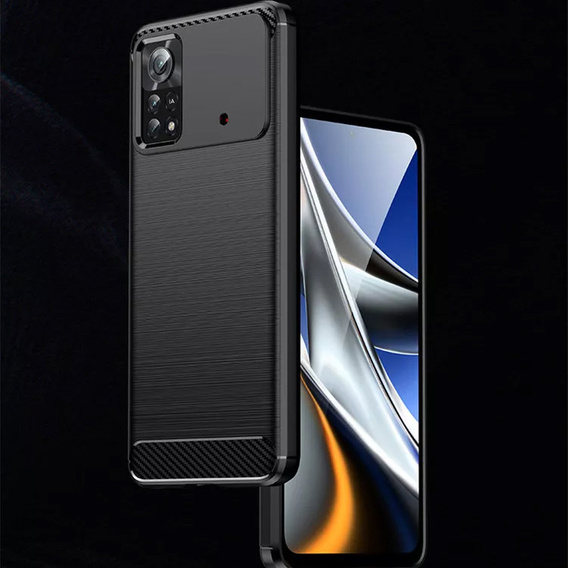Obal na mobil pre Xiaomi Poco M4 Pro 4G, Carbon, čierne