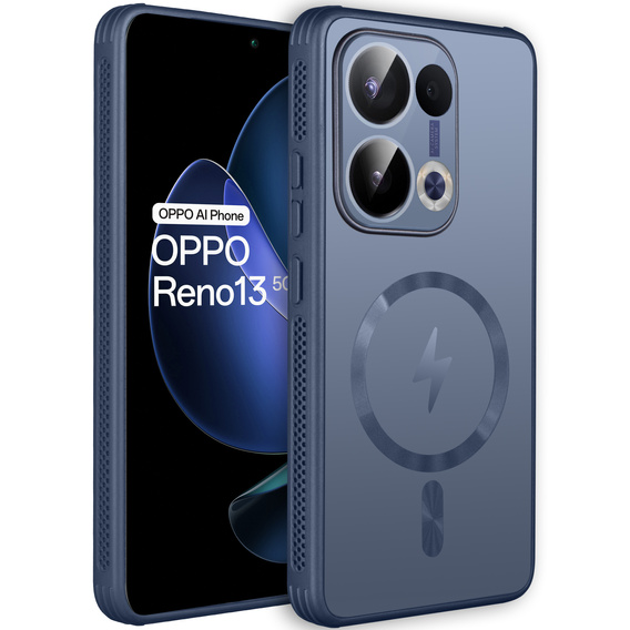 Puzdro pre Oppo Reno 13, MagSafe, modré