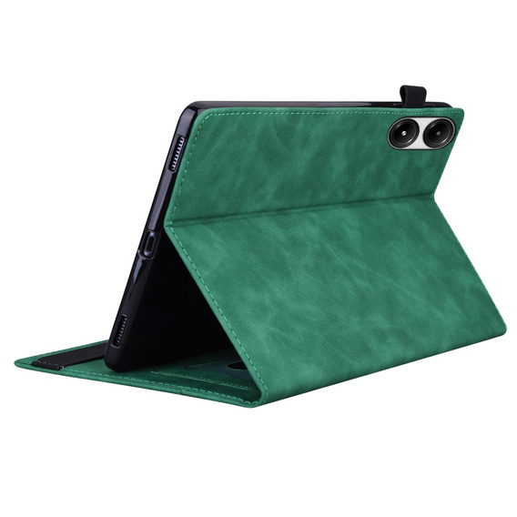 Puzdro pre Xiaomi Redmi Pad Pro / Xiaomi Poco Pad, Classic, s priestorom pre stylus, zelený