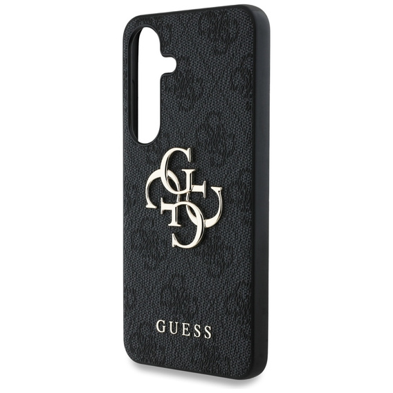 GUESS Obal na mobil pre Samsung Galaxy S25, 4G Big Metal Logo, čierne