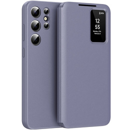 Flipové puzdro pre Samsung Galaxy S24 Ultra, Smart View Wallet, fialové