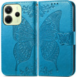 Klapkové puzdro pre Xiaomi Redmi Note 14 4G, Butterfly, modré