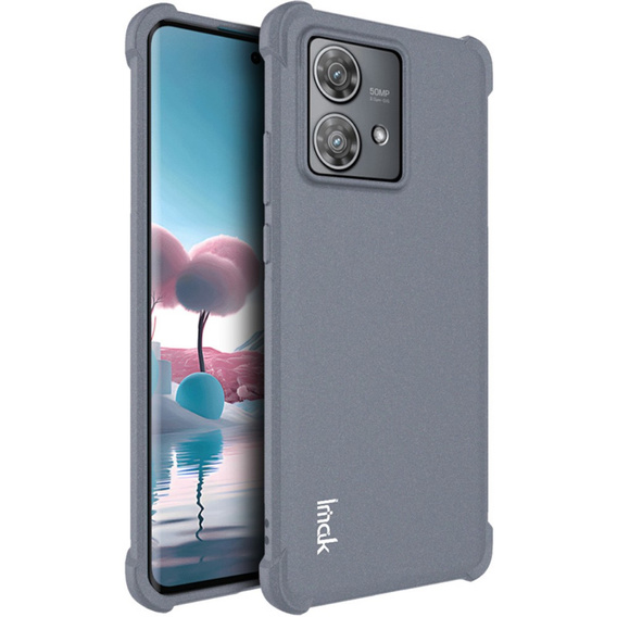 IMAK Obal na mobil pre Motorola Edge 40 Neo, Dropproof, sivé