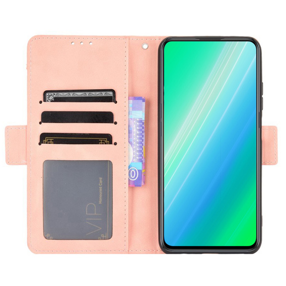 Klapkové puzdro pre Poco F5 Pro 5G, Card Slot, ružové