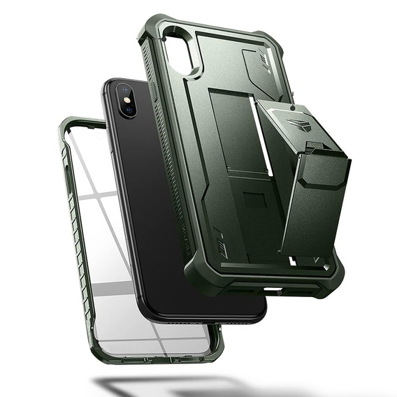 Obrnené puzdro pre iPhone XR, Dexnor Full Body, zelený