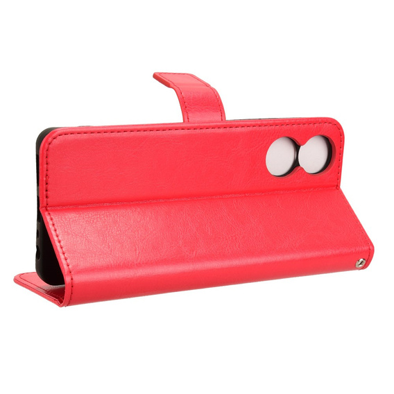Klapkové puzdro pre TCL 40 NxtPaper, Crazy Horse Wallet, červené