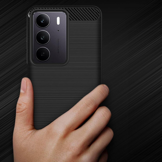 Obal na mobil pre Realme C71, Carbon, čierne