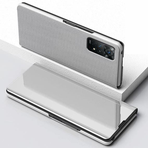Obal na mobil pre Xiaomi Redmi Note 11 Pro 4G / 5G, Clear View, strieborné