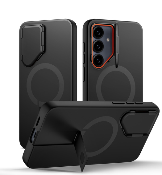 Puzdro Suritch Shockproof s podstavcom a MagSafe pre Samsung Galaxy S25 FE