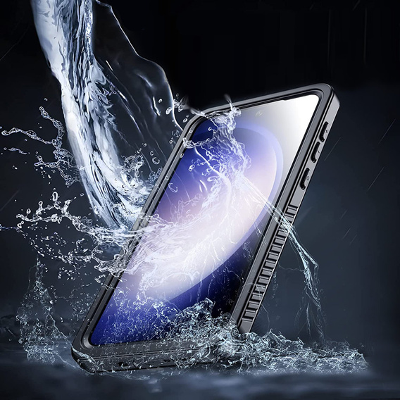 Vodotesné puzdro IP68 pre Samsung Galaxy S23, čierne