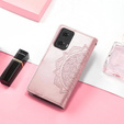 Klapkové puzdro pre Motorola Moto E14, Mandala, ružové