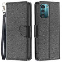 Klapkové puzdro pre Nokia G11 / G21, Litchi Wallet Case, čierne