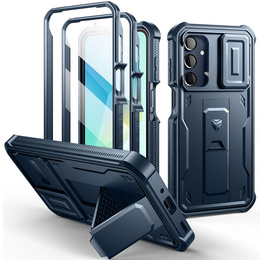 Obrnené puzdro pre Samsung Galaxy A16, Dexnor Full Body (Two Frames), tmavomodré