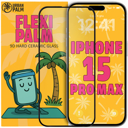 9D Flexi Palm keramické sklo pre iPhone 15 Pro Max