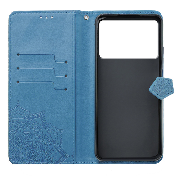 Klapkové puzdro pre Xiaomi Poco X6 Pro 5G, Mandala, ružové rose gold