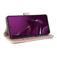 Puzdro s chlopňou pre Xiaomi Poco M7 Pro 5G, Crossbody Leather Wallet, ružové