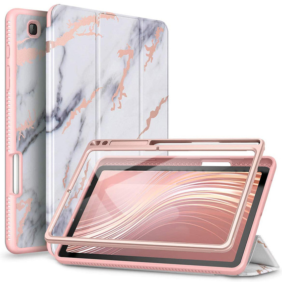 Obal na mobil pre Samsung Galaxy Tab S6 Lite, Suritch Full Body Marble, ružové