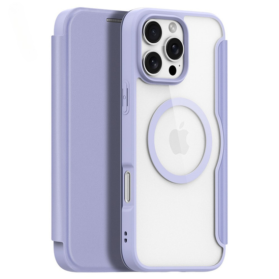 Dux Ducis Obal na mobil pre iPhone 16 Pro, Skin X Pro, MagSafe, fialové