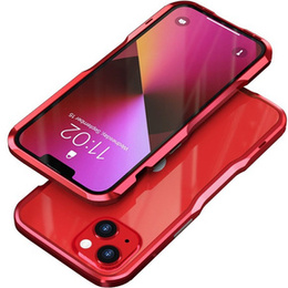 Puzdro LUPHIE pre iPhone 13 Mini, Armor Bumper, červené