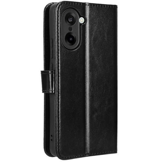 Klapkové puzdro pre OnePlus Nord CE5, Crazy Horse Wallet, čierne