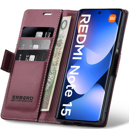 ERBORD Lesklé puzdro Litchi pre Xiaomi Redmi Note 15 5G