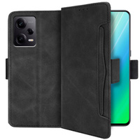 Klapkové puzdro pre Xiaomi Redmi Note 12 5G / POCO X5 5G, Card Slot, čierne